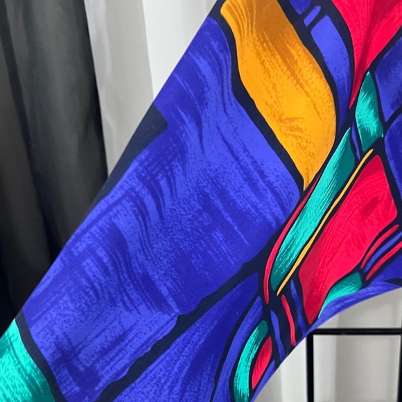 Colorful Geometric Pattern Dress - Picture 3 of 8